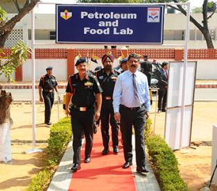 Inaugaration of POL Testing laboratory for Indian Army Red Carpet
