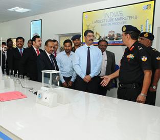 Inaugaration of POL Testing laboratory for Indian Army Chat