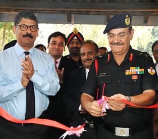 Inaugaration of POL Testing laboratory for Indian Army Ribbon Cut